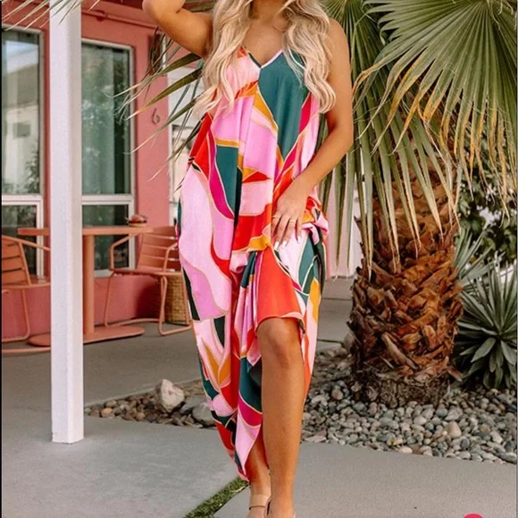 chinese dress ladies Charming Glance Tiered Maxi Dress in Mint Curves 2XL / Mint main image 1